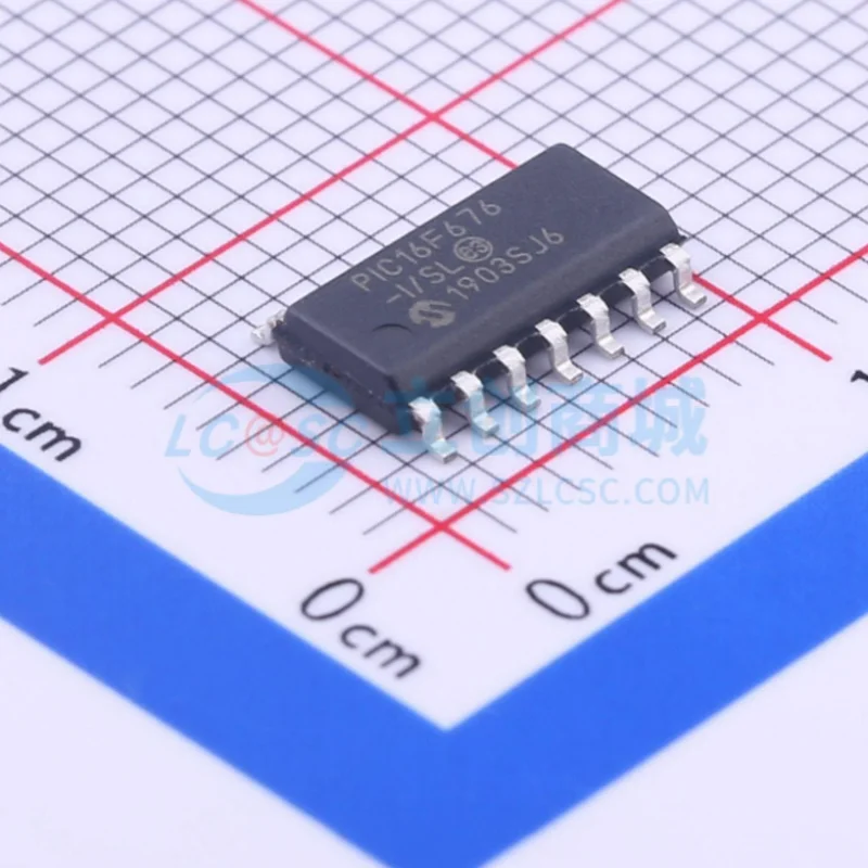 

1 PCS/LOTE PIC16F676-I/SL PIC16F676T-I/SL PIC16F676 16F676 SOP-14 100% New and Original IC chip integrated circuit