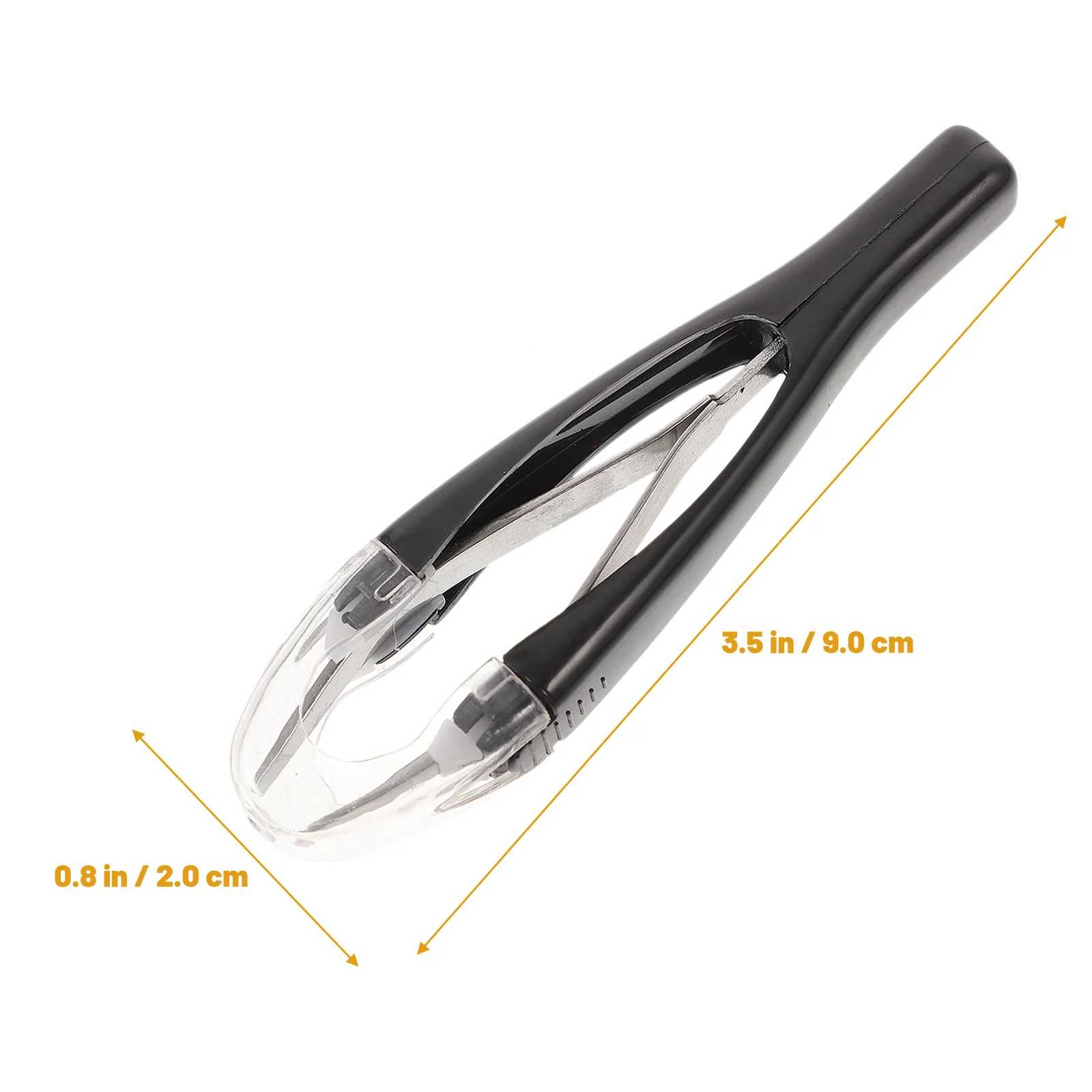 自動眉毛ピンセット格納式ステンレス鋼斜め先端摘み取りツール顔の毛の除去のための自動格納式