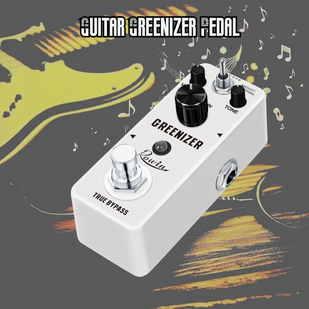 

Rowin Greenizer Overdrive Tube Screaming Clone True Bypass Pedal Effect Tube Drive Simulation TSLEF323 TS808