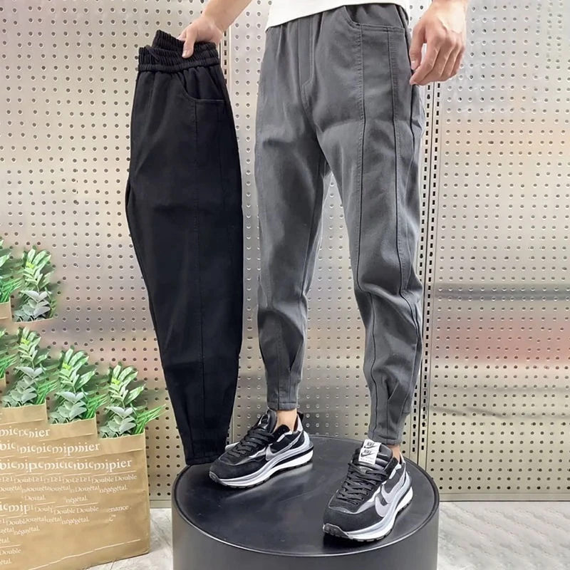 

Tights Male Sports Pants Joggers Slim Skinny Clearance Sale Comfortable Autumn Winter Essential Men's Sweatpants Harem Trousers