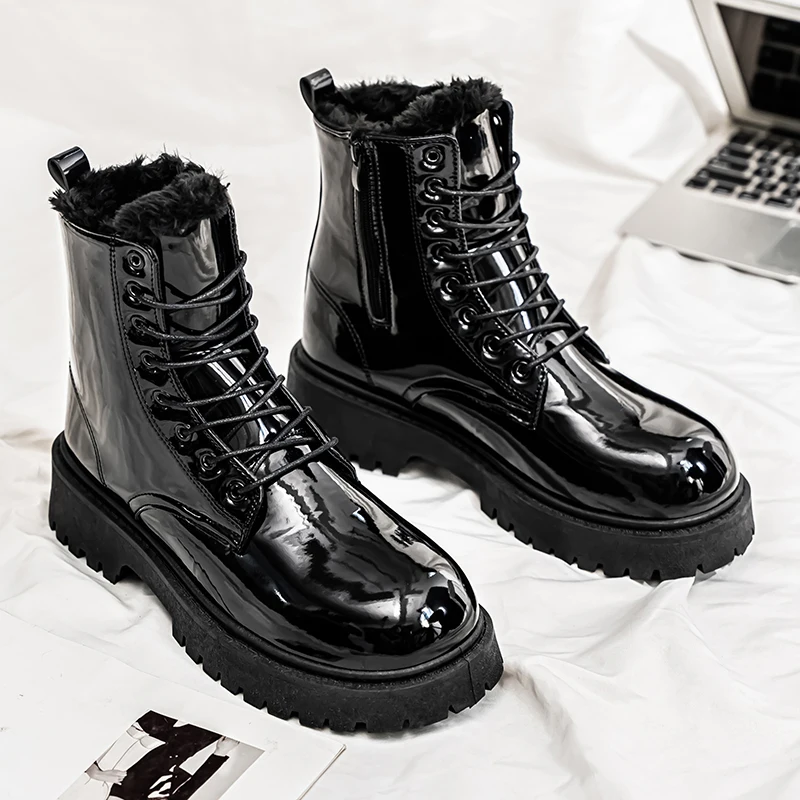 

New men's high-top boots, winter fashion and versatile, 2025 dynamic casual boots, height-increasing shoes