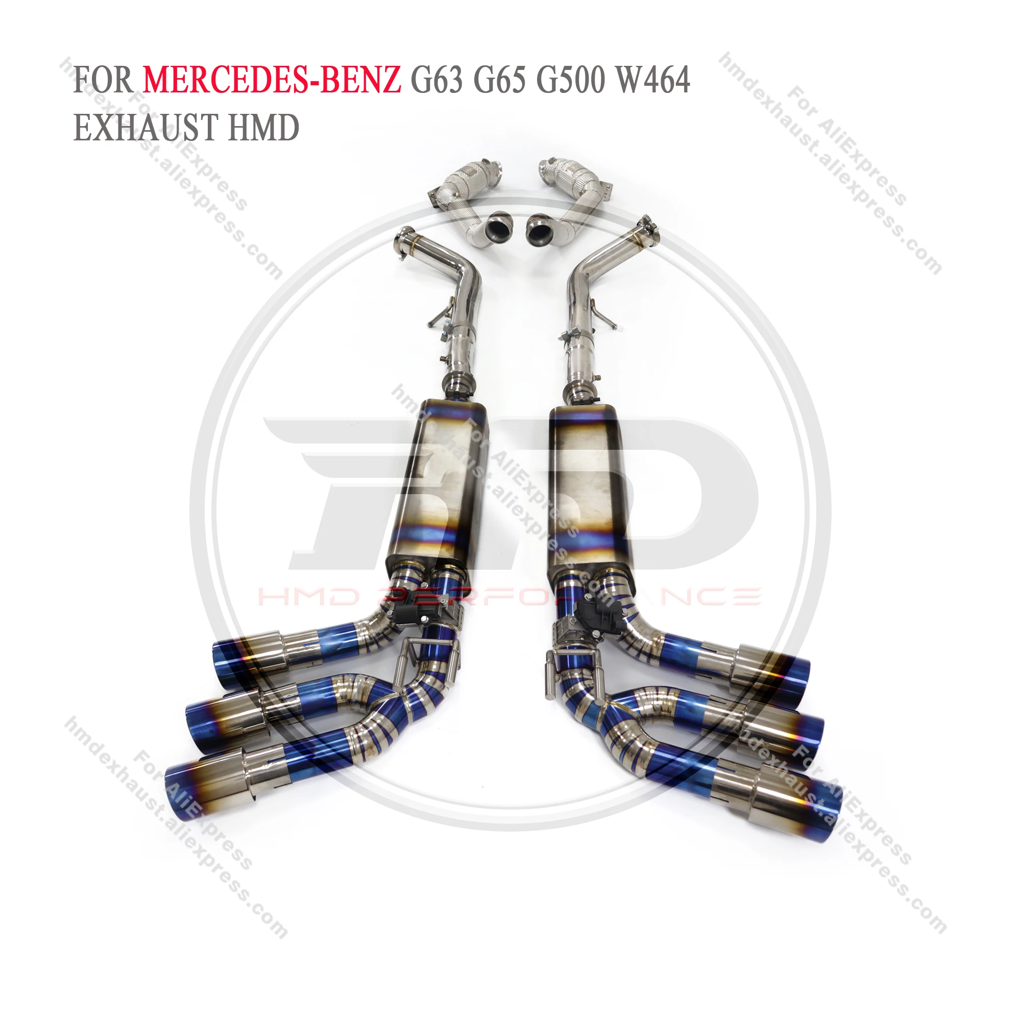 

HMD Titanium Alloy Exhaust System Catback Is Suitable For Mercedes Benz G63 G500 G65 W464 Auto Modification Electronic Valve