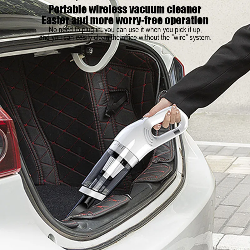 Car Cleaners 120W 11.1V Portable Low Decibel 2000Mah Wireless Handheld 12000Pa High Power Vacuum Cleaner Car Cleaning