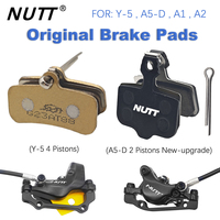 NUTT 2 4 Pistons Y-5 A5-D Brake Pad Ceramics Hydraulic Disc Brake For MTB Electric E-Bike Scooter Caliper Parts