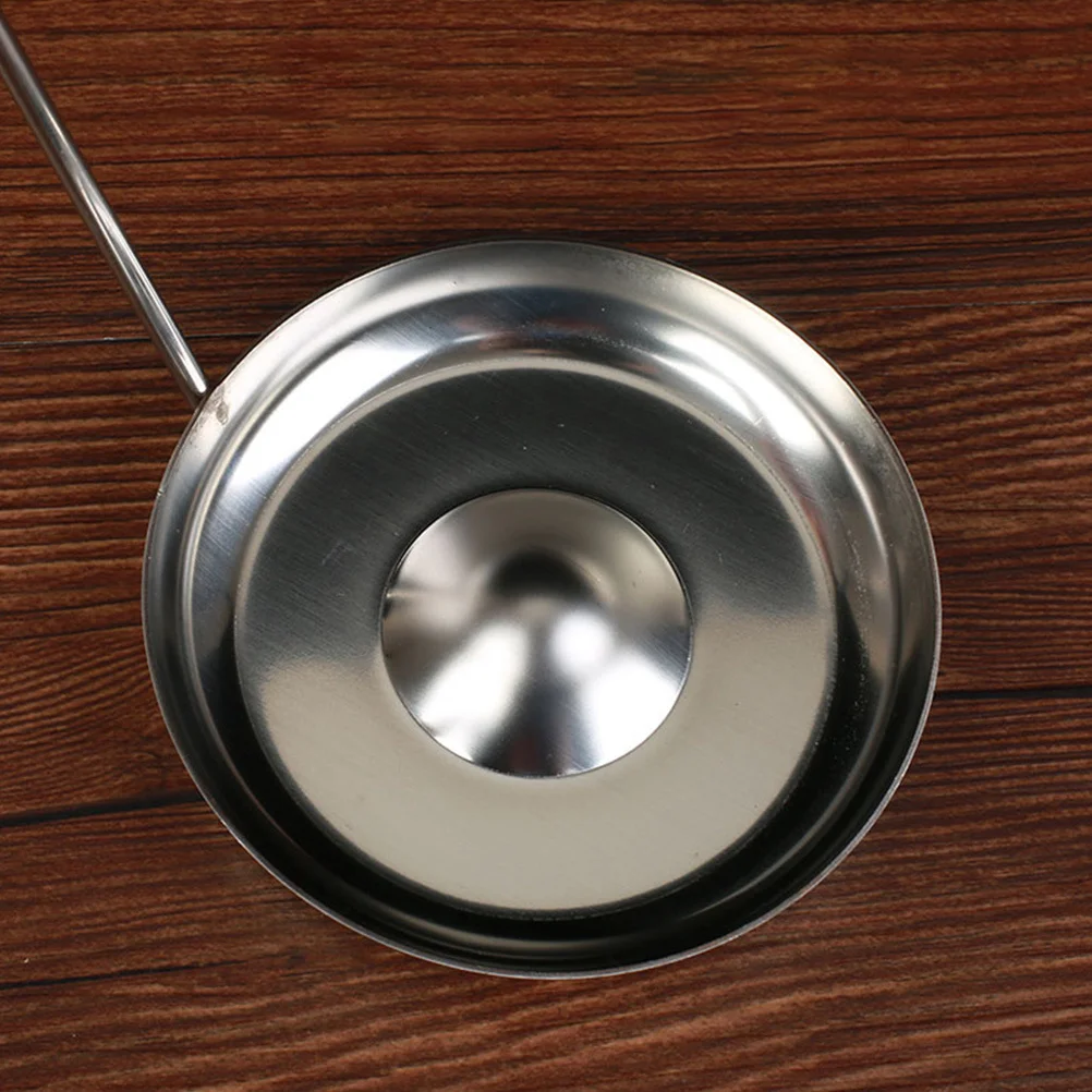 

Premium Stainless Steel Concave-Convex Spoon with Wooden Handle for Frying Snack Food Kitchen Utensil Non-Stick Cooking Tool