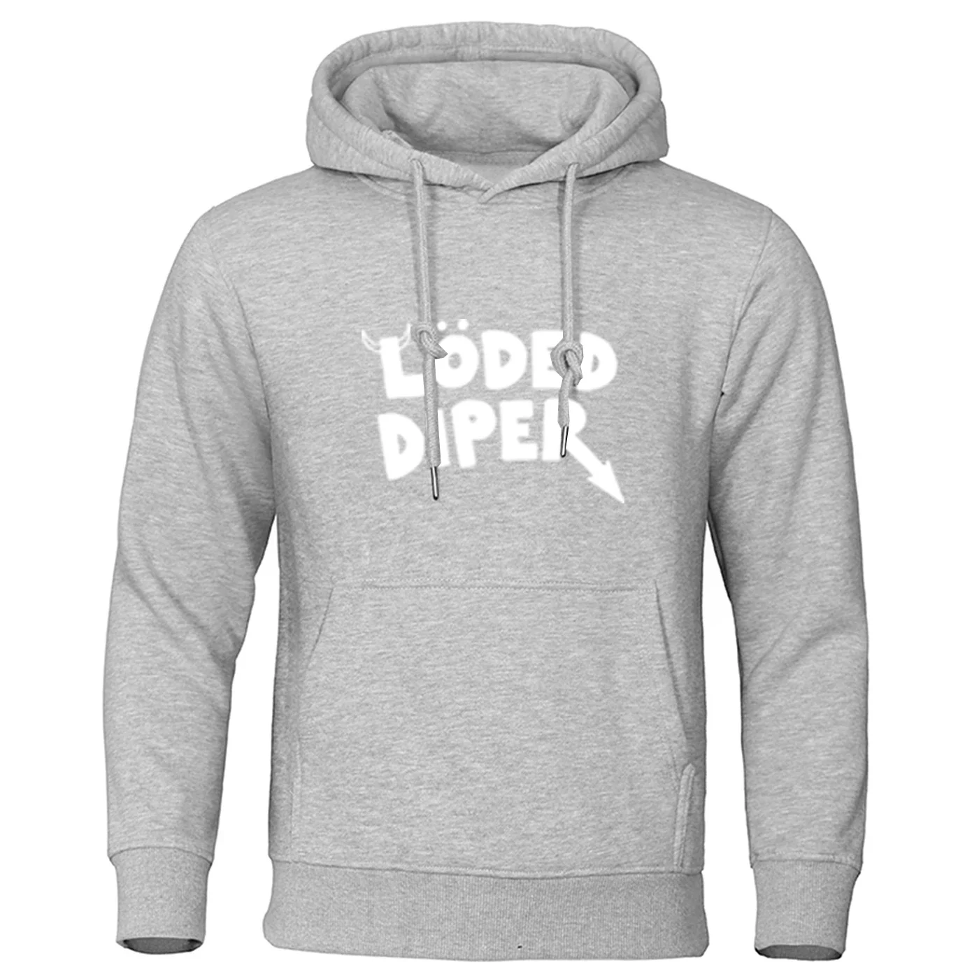 

2024, весенне-осеннее мужское однотонное пальто в минималистском стиле, повседневное пальто для поездок на работу, пуловер с капюшоном и принтом логотипа LODED DIPER