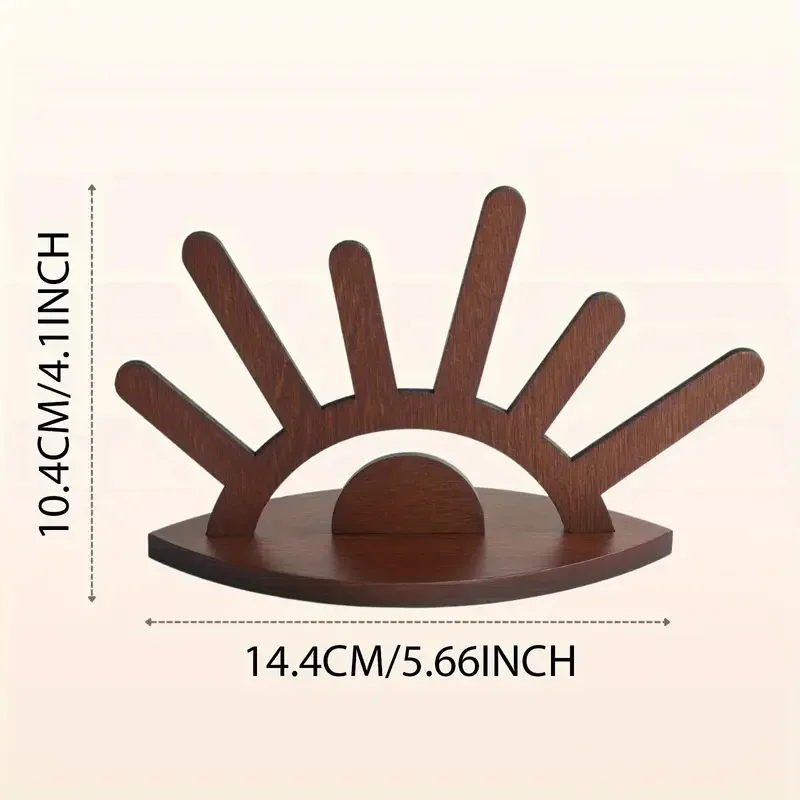 الإبداعية مجوهرات خشبية عرض موقف خواتم حامل يدويا المنظم للقلائد أقراط ديكور المنزل هدية #6