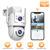 JOOAN HD IP Camera 5G WiFi Dual Lens Smart Home Outdoor Wireless IP Surveillance Camera Auto Tracking Security Video CCTV Camera