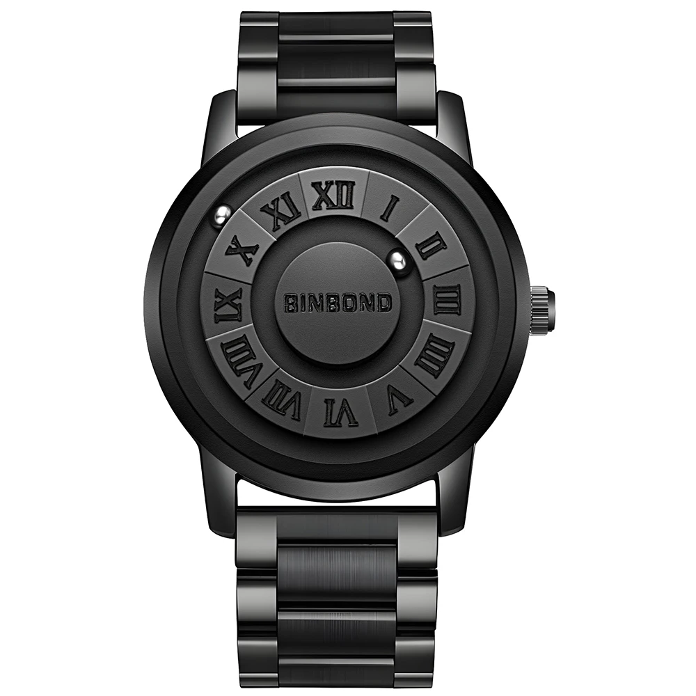 2024 New BINBOND Luxury Watch Fashion Waterproof Male Clock Luminous Date Stainless Steel Round Quartz Men Watch reloj hombre