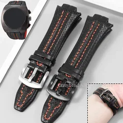 15mm Genuine Leather Watch Straps for Seiko sportura SNL029P2 SNL021P1 SNA595P2 SNL017P1 Watchband Waterproof Sport Bracelet