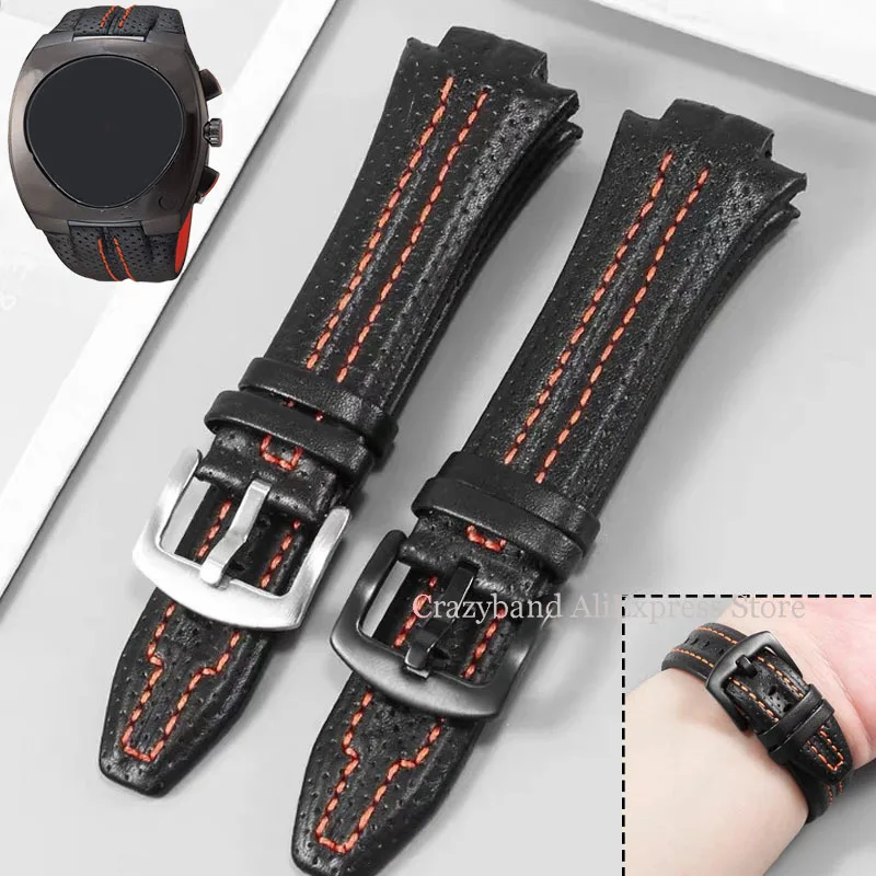 15mm Genuine Leather Watch Straps for Seiko Sportura SNL029P2 SNL021P1 SNA595P2 SNL017P1 Watchband Waterproof Sport Bracelet
