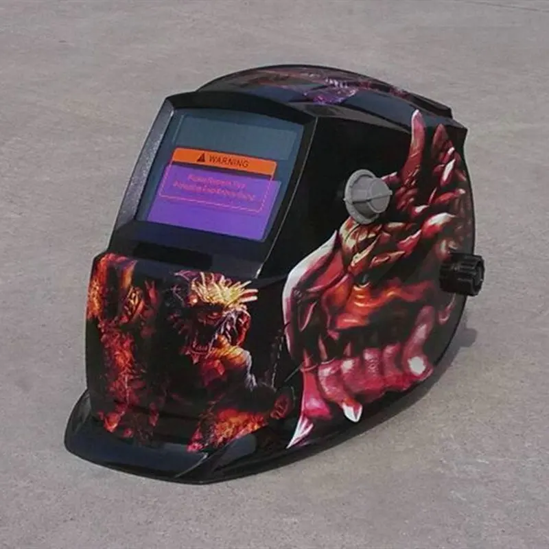 True Color Solar Auto Darkening Welding Helmet For Welders Mask Fireproof Adjustable Wide Shade Range with Arc Sensors Stay Safe