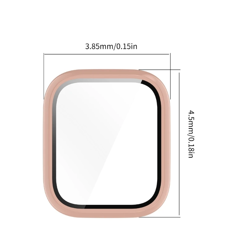 Модный ПК + стеклянный чехол. Гладкий защитный чехол. Универсальный чехол для активных умных часов. Предотвращает попадание пыли