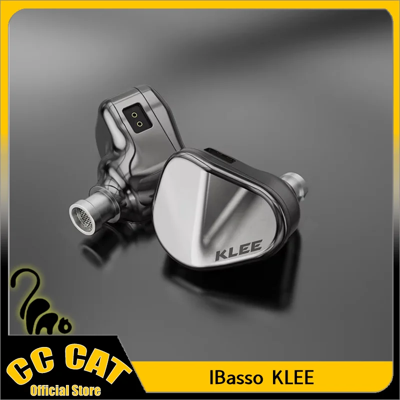 IBasso KLEE Wired Earphones In Ear 4.4 Balanced Stainless Steel Case Wire Dynamic Audiophile Bass Super Low Bass HIFI Custom