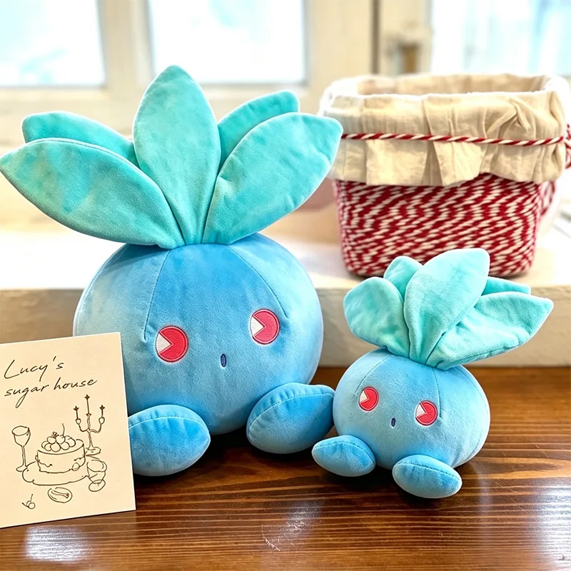Soft Oddish Pokémon Plush Stuffed Doll Comfort Throw Pillow Desk Decor Kids Birthday Party Xmas Surprise Companion Gift 28-40cm