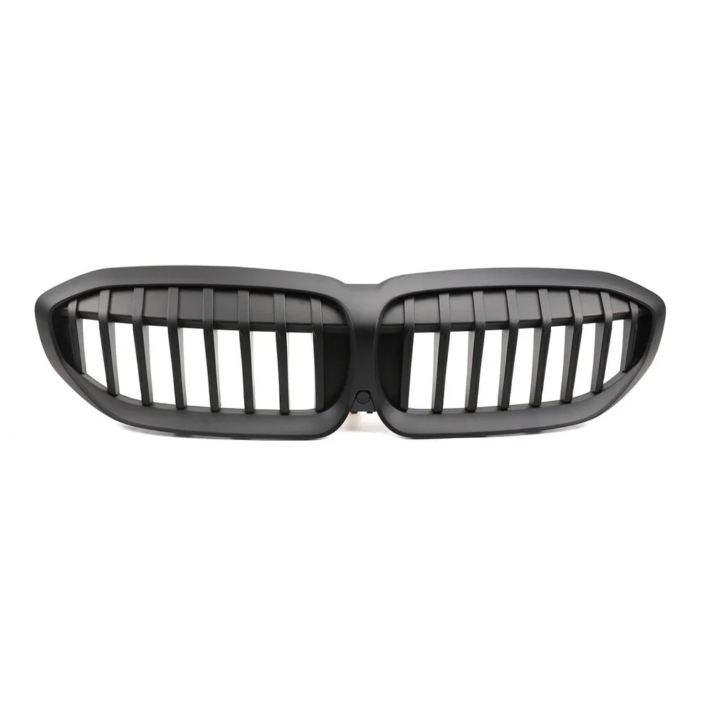 For BMW 3 Series G20 2019-IN Years Grille Car Modification Single Rod Auto Accessories Radiator Grid Grille Matte Black