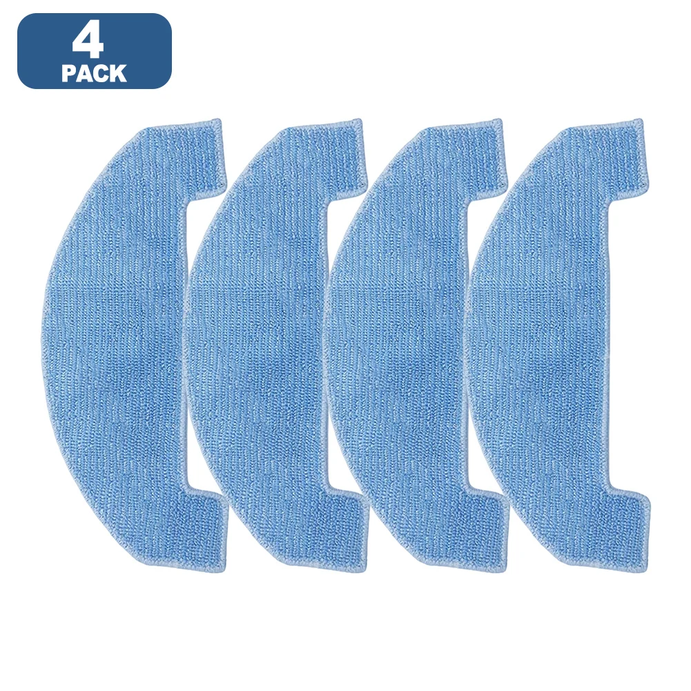 10/4PCS 세척 가능 재사용 가능한 걸레 천 세트 Ultenic T20-Pro 및 Honor S3 로봇 진공 청소기 용 마이크로 화이버 교체 패드