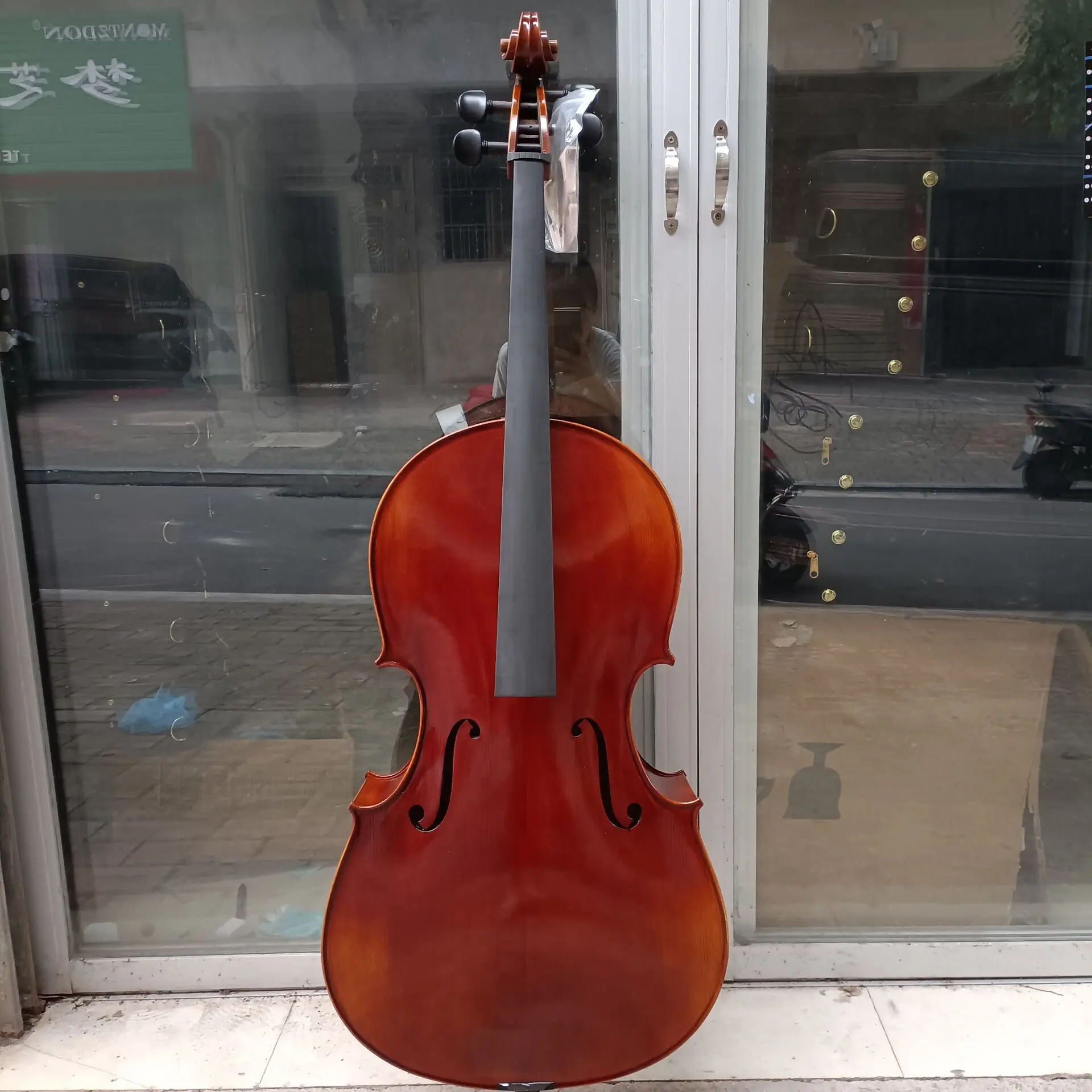 high-end Montagnana cello 4/4 A spacious body ！Strong resonance！European spruce Maple cello Italian Antique oily varnish cello