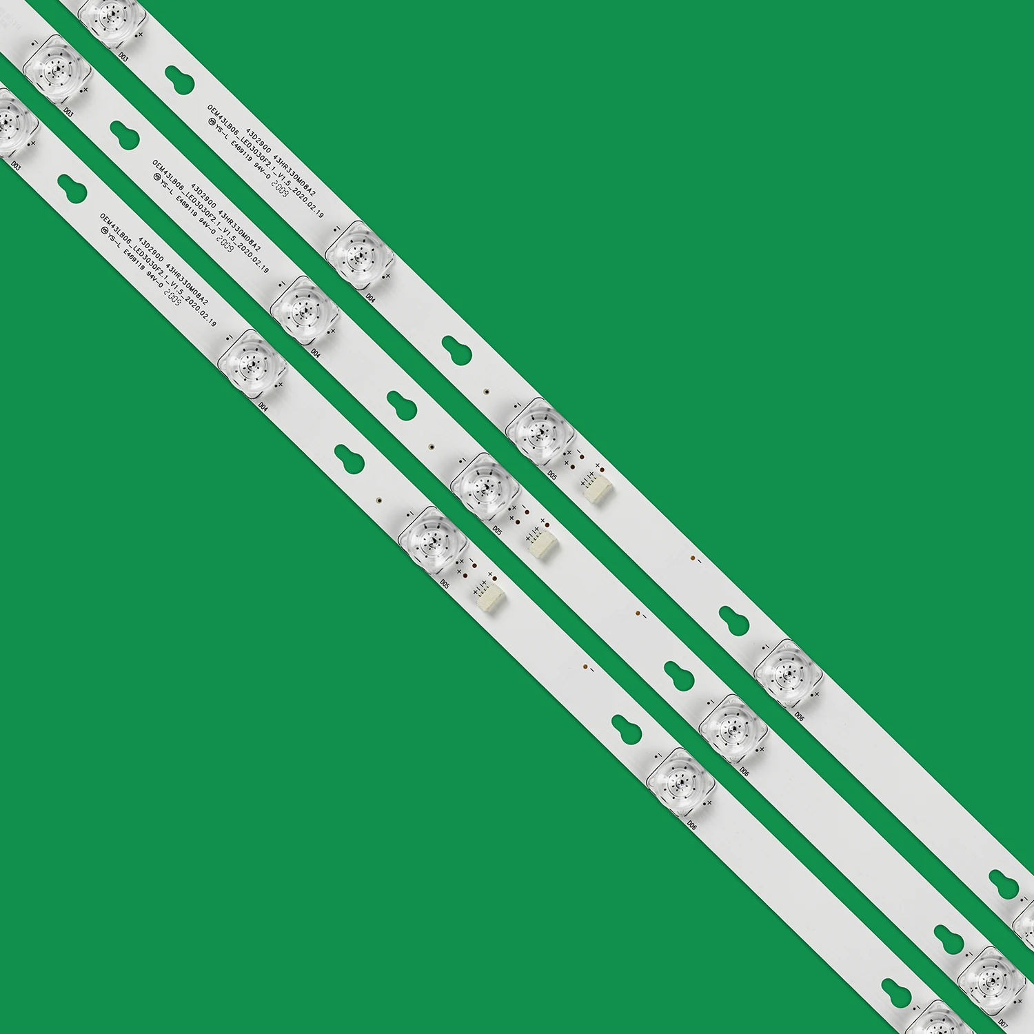 LED شريط إضاءة خلفي 8 مصباح ل TCL 43 "TV TOT_43D2900 D43A810 L43F1B L43P1A-F 43HR330M08A2 V5 Shine0n 2D02636 DS-4C-LB4308-HR02J #3