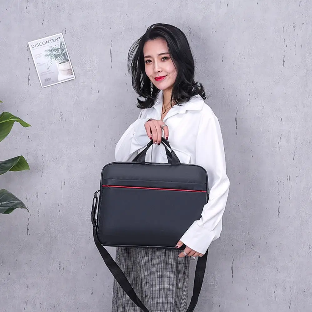 Tas Folder File tas selempang, Tote bisnis Dokumen kapasitas besar, Bolsas tebal Multi-layer bisnis wanita