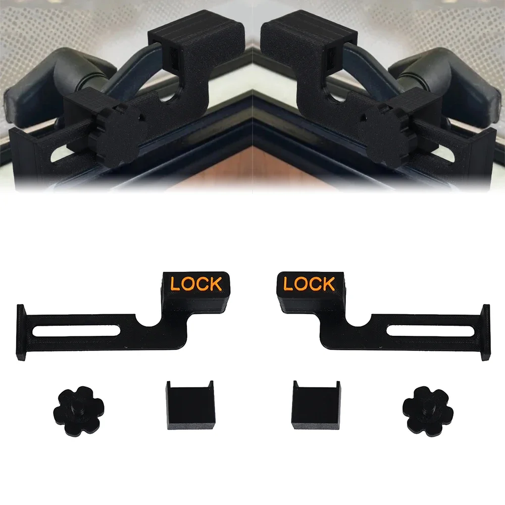 

1 комплект, комплект защитного замка для окна каравана, левый/правый односторонний замок для безопасности окон, аксессуары для автофургонов, защитный замок для окон дома на колесах