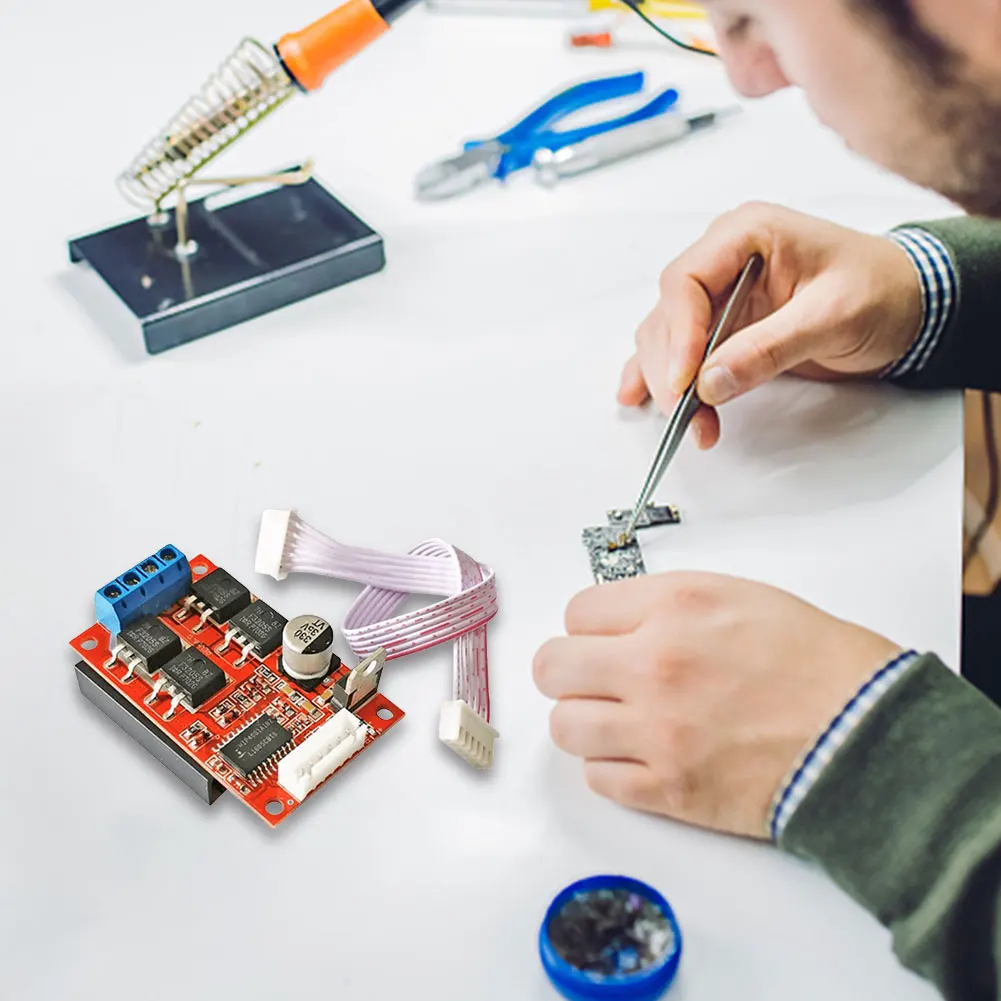 عالية الطاقة موتور تيار مباشر لوحة للقيادة H-جسر فرشاة موتور سائق الضوابط وحدة 450 واط تيار مستمر 12 فولت/24 فولت/36 فولت عكس الفرامل