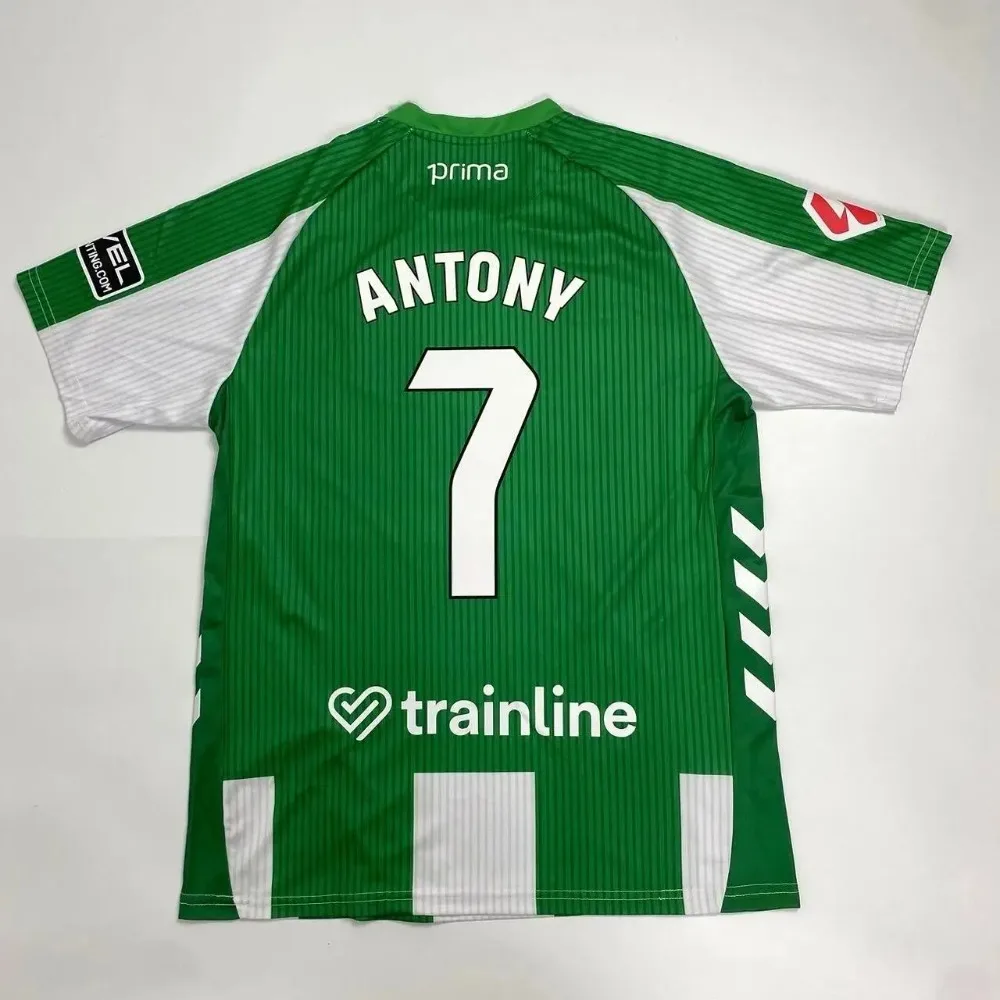 Tops nuevos llegan 3Ds 25_26 Real Betis Home Jersey Antony # Versión de 7 jugadores