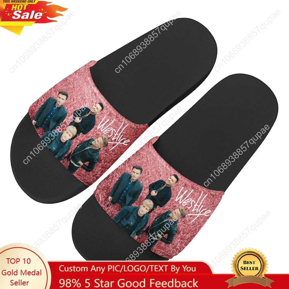 Westlife Band Slippers Home Water Shoes Hip Hop Men Women Teenagers Beach Pool Stylish Cool Slipper