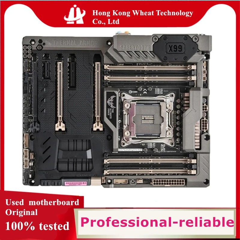 For Intel X99 SABERTOOTH X99 motherboard Used original LGA 2011-3 LGA2011 V3 DDR4 128GB USB3.0 SATA3 Desktop Mainboard