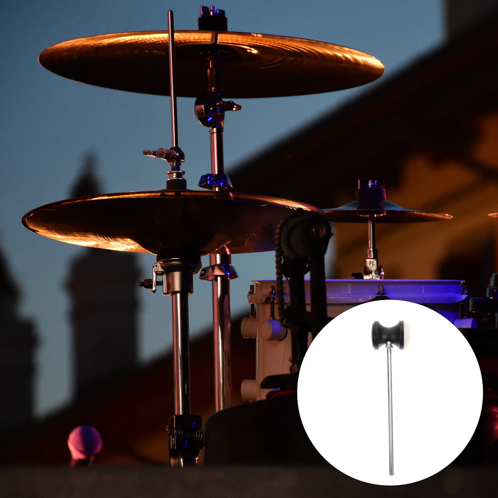 Tambor pedal martelo substituição cabeça de feltro para jazz tambor pontapé eixo aço instrumento percussão peças acessório