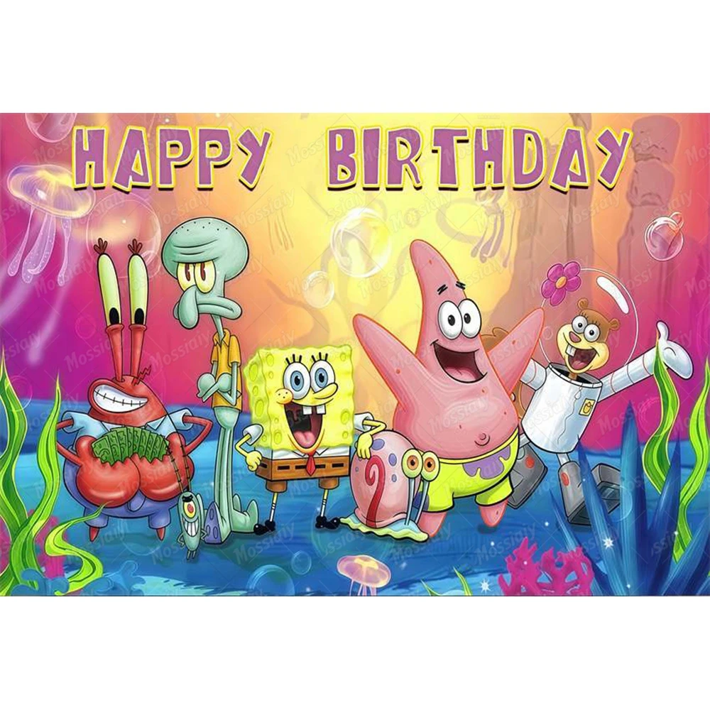 SpongeBob Theme Backdrop Carto - Photography Lighting Backdrop recension och pris
