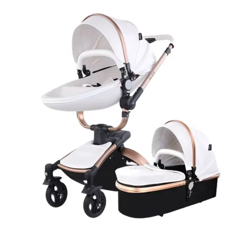 

Kinderwagen 3 In 1 Stroller Baby Carriage Puschcair Coches Para Bebes. Luxury Foldable Baby Stroller Prams 3 In 1 With Car Seat