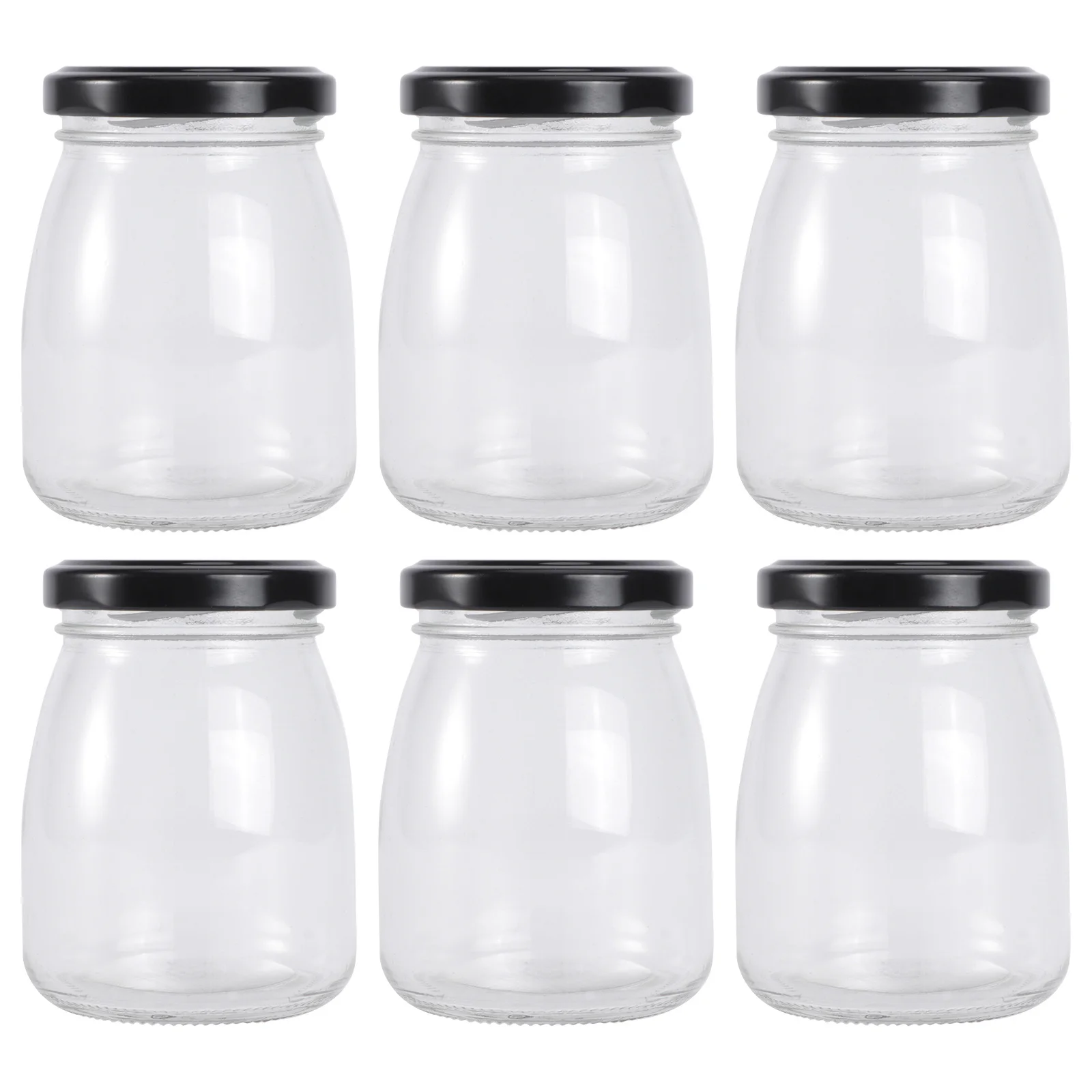 

6 шт. стеклянные бутылки, термостойкие банки для хранения десертов, кухонные контейнеры для йогурта, варенья, мусса, стеклянные бутылки, чашки для хранения десертов