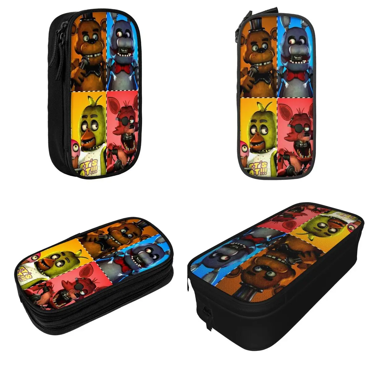 Fnaf Bear Astuccio portapenne Borsa per bambini Materiale scolastico di grande capacità Regali Astucci