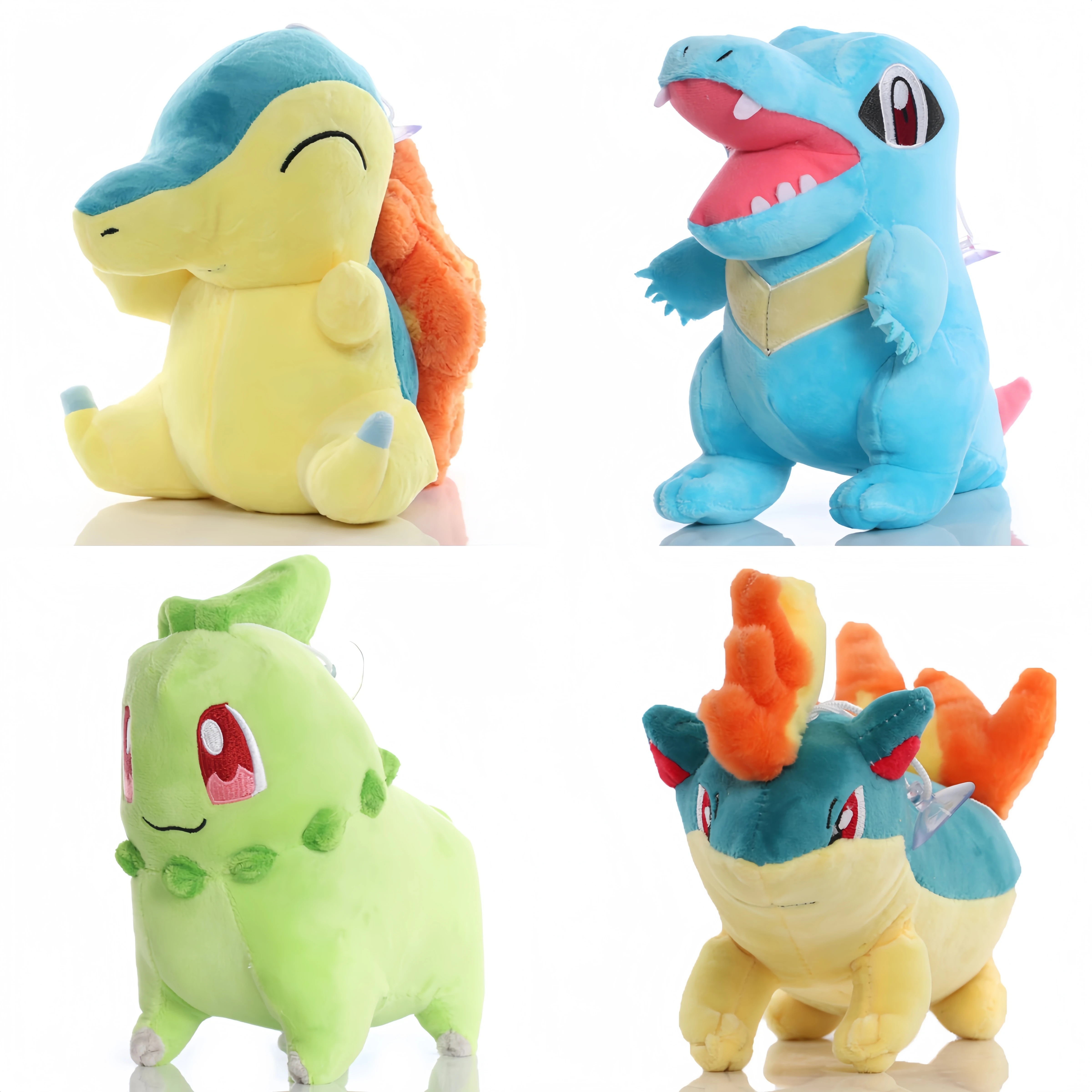 Pokemon Peluche Anime Pikachu Cyndaquil Chikorita Totodile Kawaii Plush Toy Quilava Stuffed Doll Xmas Halloween Gifts For Kids