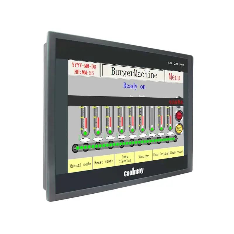 HMI PLC Touch Screen Coolmay QM3G-100FH-24MR Digital 2 analog inputs outputs 0 10v Digital Programmable Logic Controller