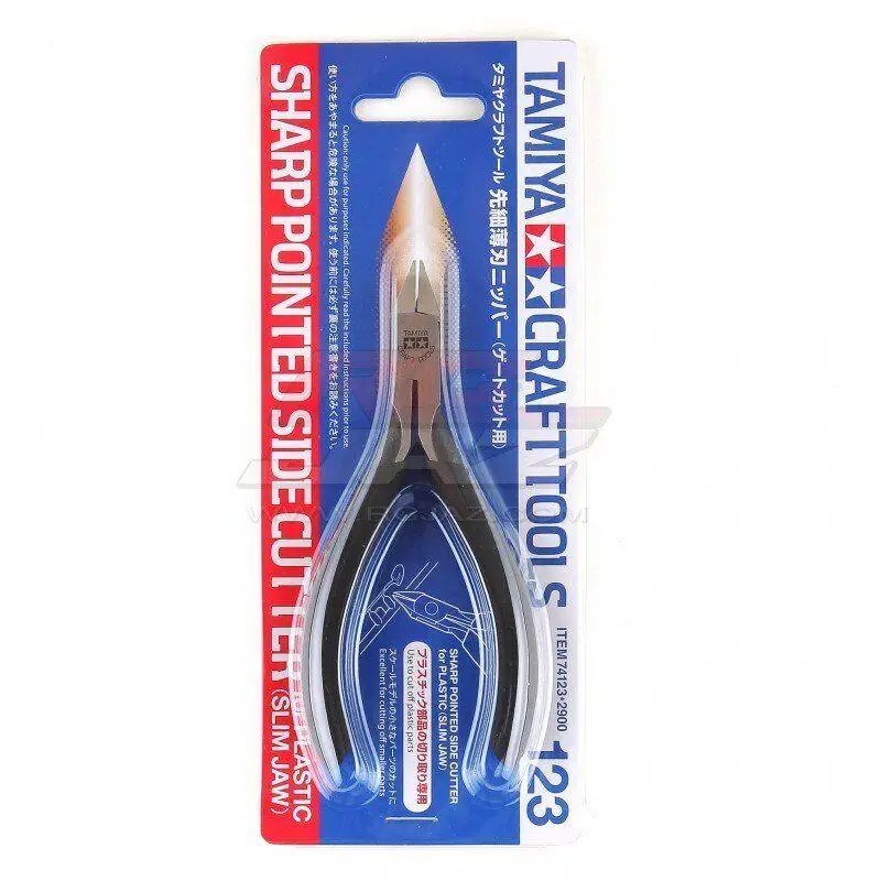 

Tamiya 74123 Sharp Pointed Side Cutter (Slim Jaw) Craft Pliers Model Tools