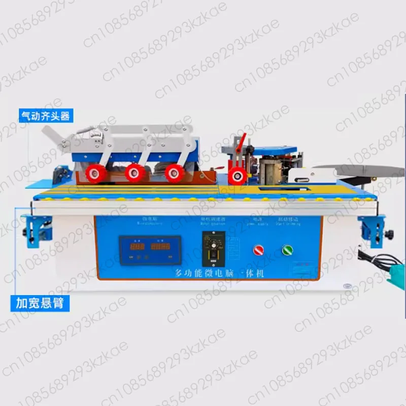 2000W Edge Banding machine Portable small Curved Line Home Decoration Double-sided Glue Edge Banding machine