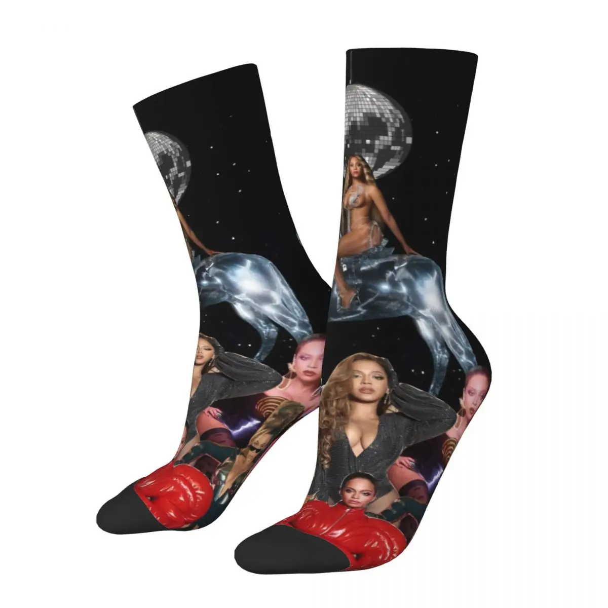 Beyonce Renaissance World Tour Men Women Socks Leisure Beautiful Spring, Summer, Autumn, and Winter Dressing Gifts