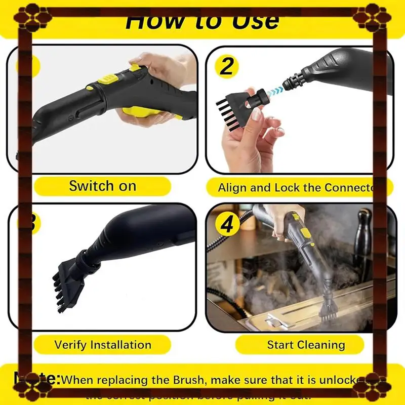 

24-часовая доставка, аксессуары для пароочистителей для моделей Karcher SC1 SC2 SC3 SC4 SC5, круглая щетка, щетки для соединения окон, скребок Micr