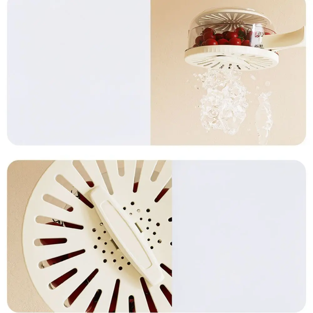 Food Grade Pet Drain Tray Kitchen Organizer With Lid Vegetable Fruit Washing Bowl Fridge Storage Bin Durable