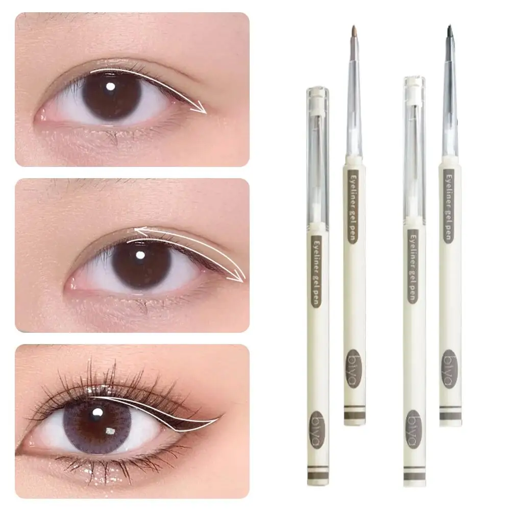 

Silky Eyeliner Gel Pencil Long-lasting Waterproof Sweat-resistant Smooth Easy To Apply Without Smudging Perfect For Beginne F4V7