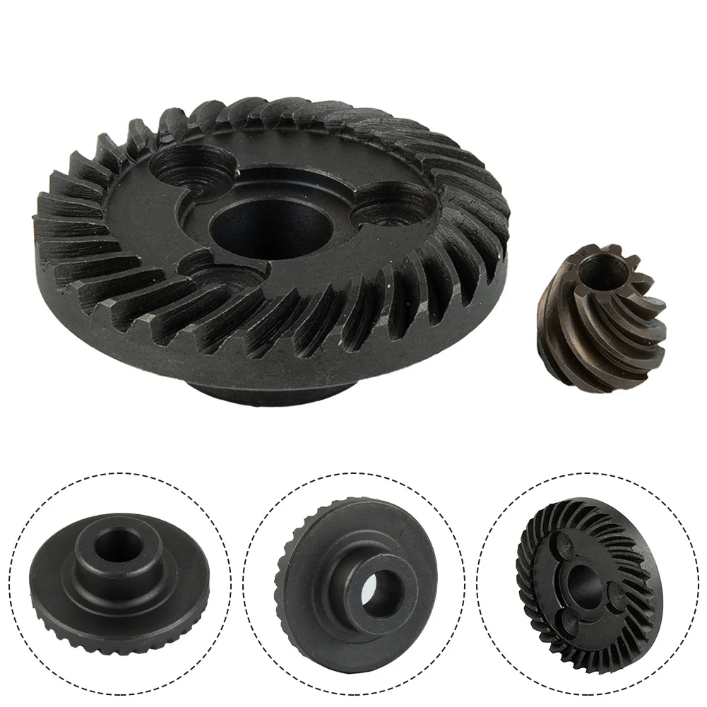 2pcs Angle-Grinder Spiral Bevel Gear Straight Helical-Teeth For GWS6-100 Angle Grinder Spiral Bevel Steel Gear Power Tool Parts