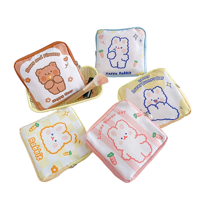 Women Mini Sanitary Napkin Storage Bag Towel Cosmetic Bags Sanitary Pad Pouch Organizer Coin Card Lipstick Wallet Bag