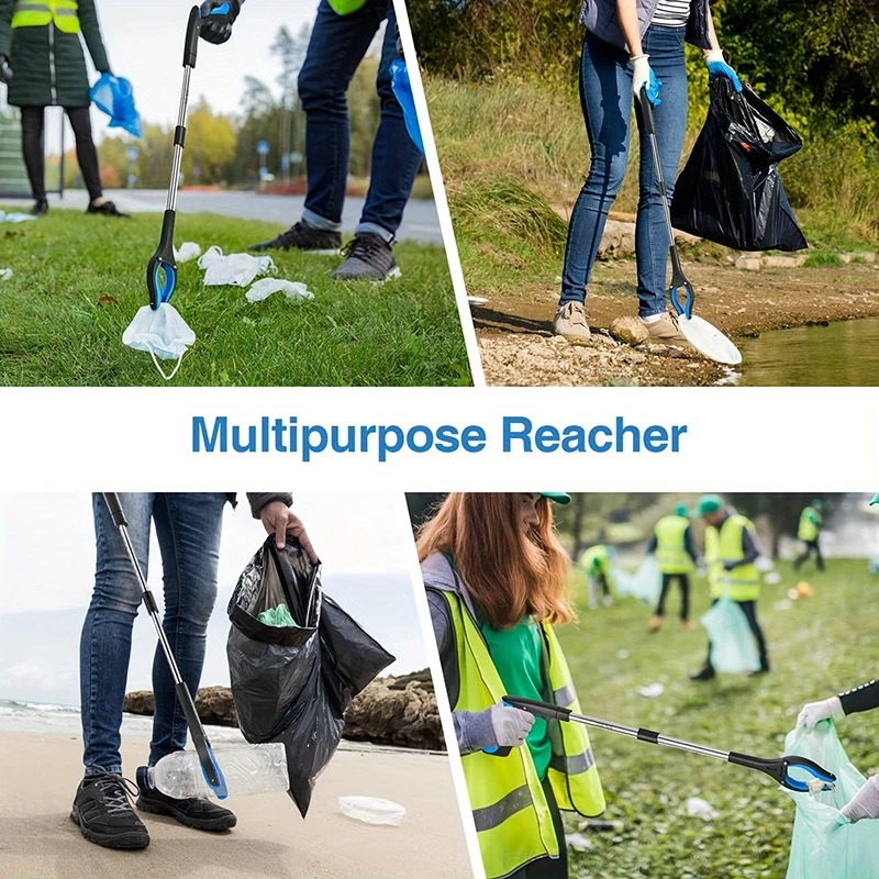 1Pc Foldable Gripper Extender Hand Tools Litter Reachers Pickers Collapsible Garbage Grabber Pick Up Tools Grabbers