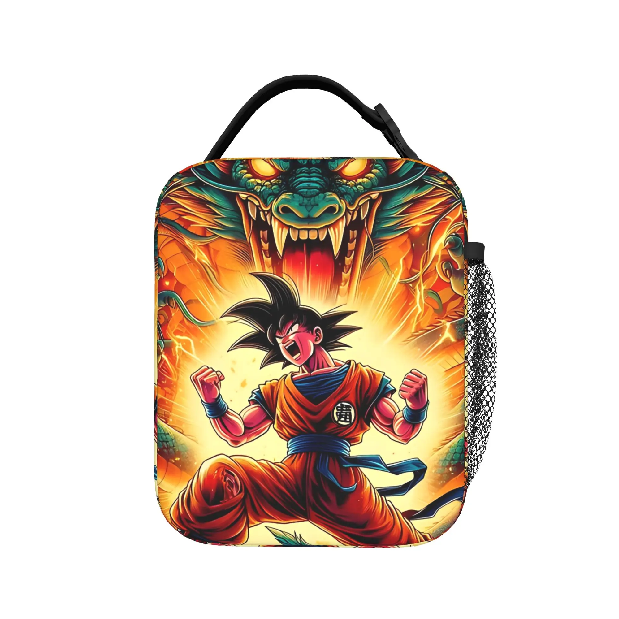 D-Dragon Ball Thermal Insulated Lunch Bags for Picnic Japanese Anime Portable Food Bag Cooler Thermal Lunch Boxes