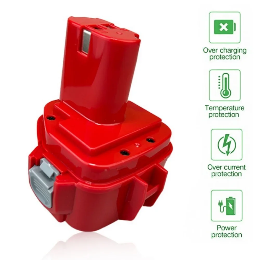

Replacement Battery for Makita 12V 4.8Ah NiMH Rechargeable Battery Power Tools Bateria PA12 1220 1222 1235 1233S 6271D