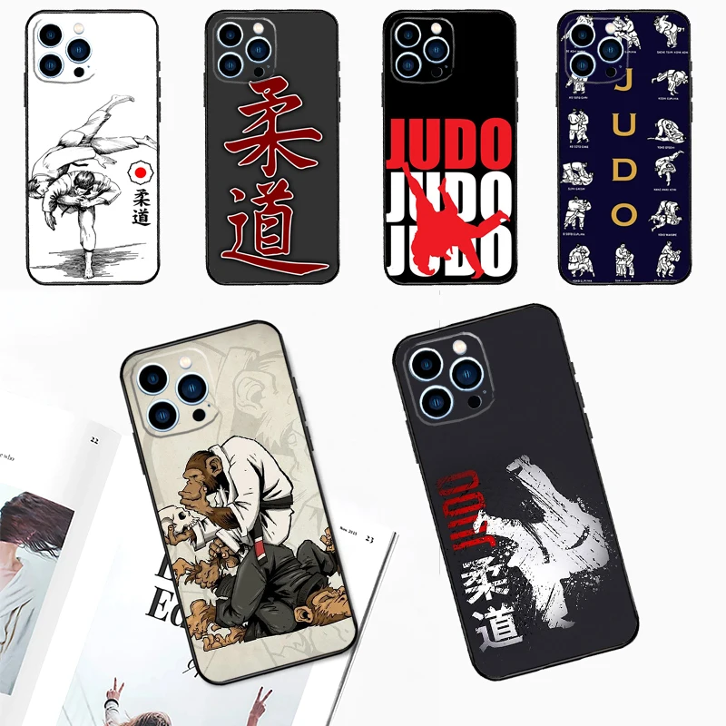 Judo Phone Case For iPhone 15 16 14 13 12 11 Pro Max Plus Mini X XR XS Max 7 8 Soft TPU Cover