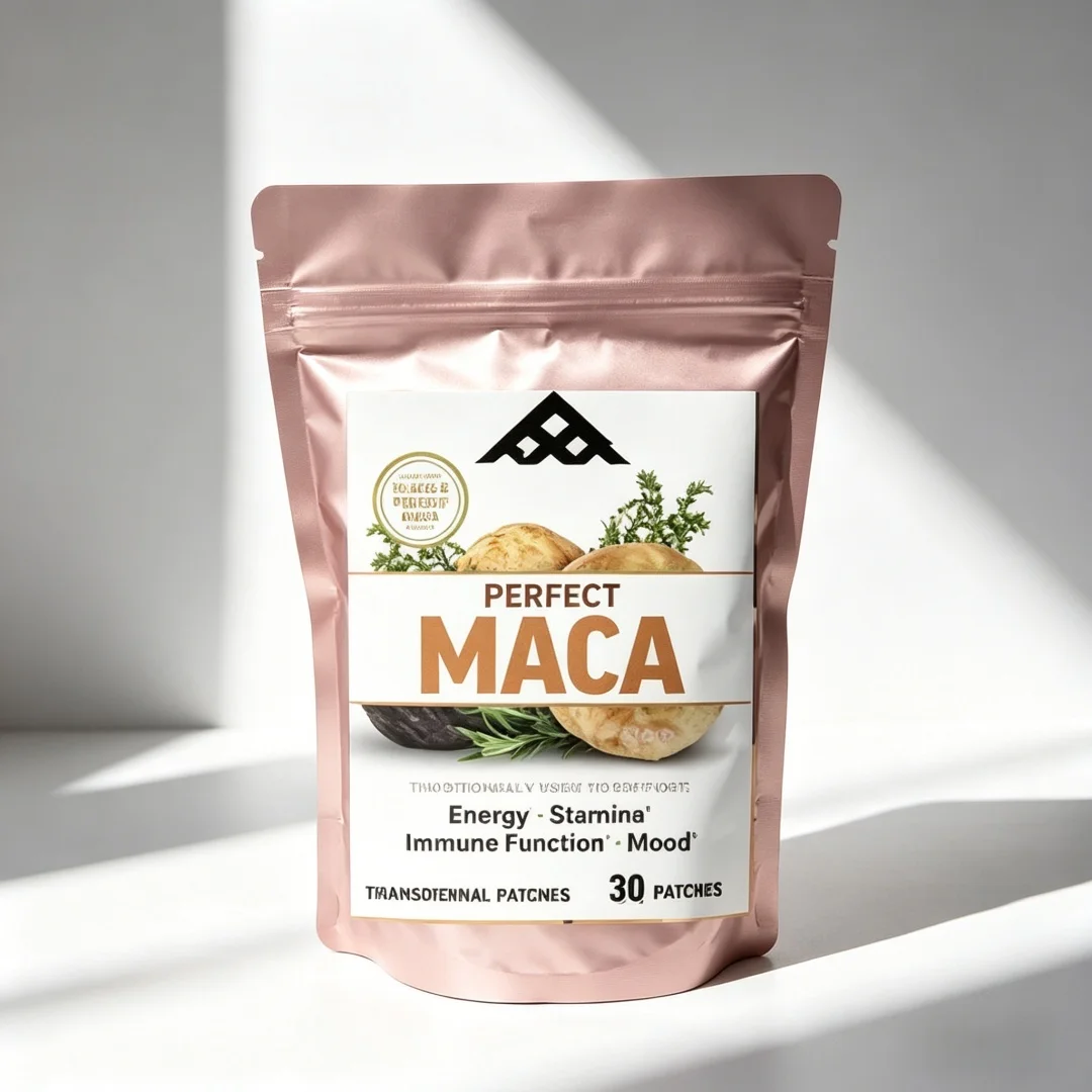 30 Patches Maca Root Transdermal Patches with Vitamin Zinc To Boost Energy and Mood