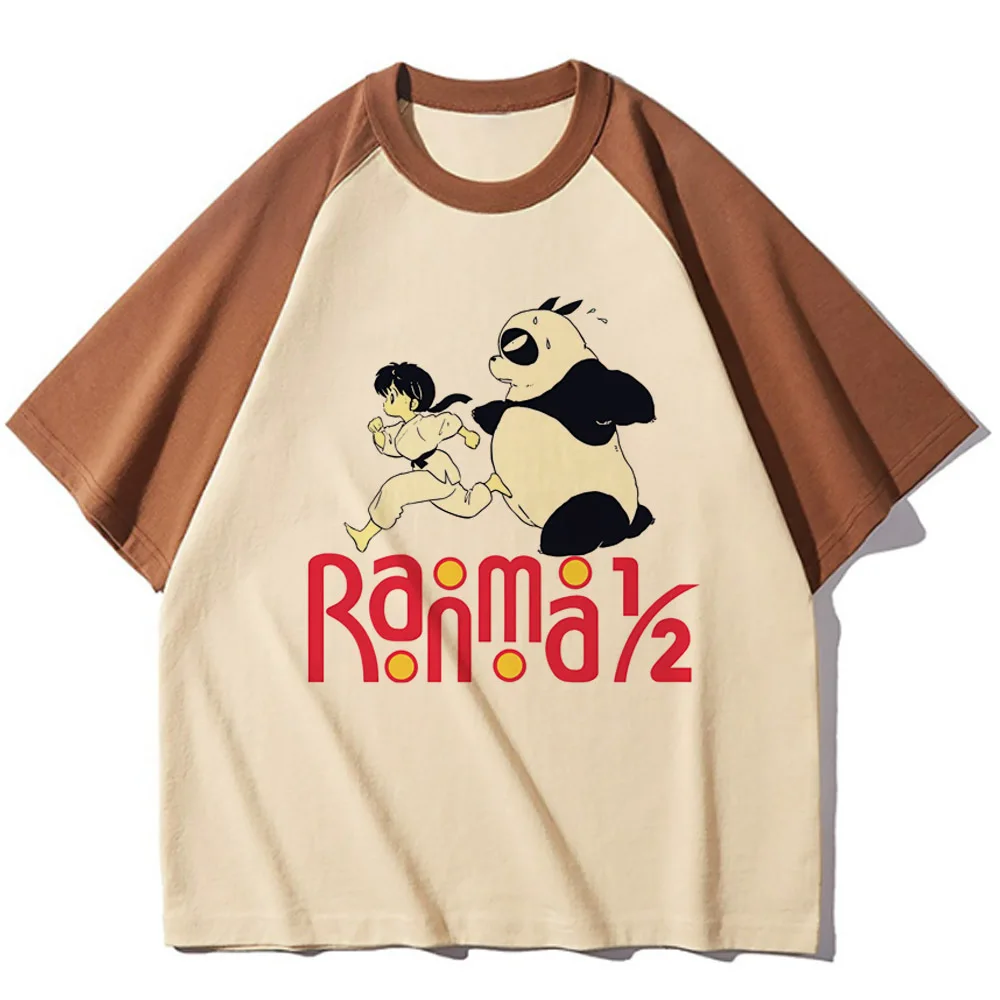 Ranma 12 Saotome t-shirt femme vintage y2k gyaru alternative  korean fashion top tees manga grunge 80s scene